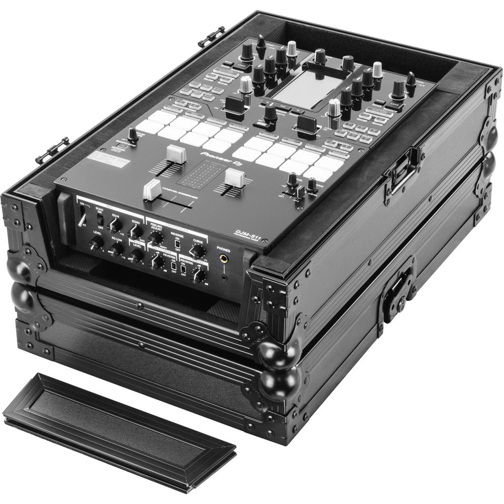Odyssey Flight Case para Mixer Pioneer DJM-S11 - Negro con Panel de Acceso Removible y Ven