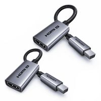 UGREEN Pack x2 Adaptador Mini DisplayPort a HDMI 4K Thunderbolt 2 DP140 - 95475P