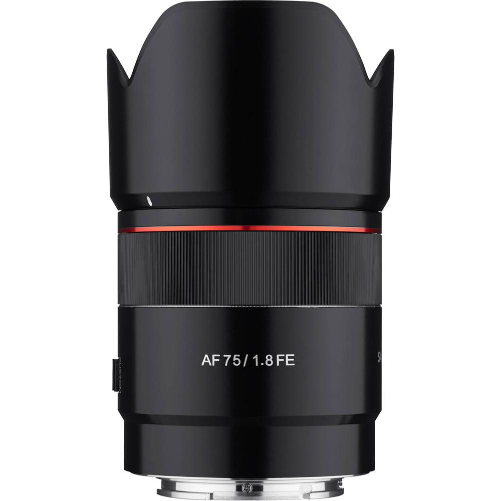 Samyang AF 75mm f/1.8 FE Lente para Sony E - Apertura f/1.8, Motor AF STM, Elementos de Di
