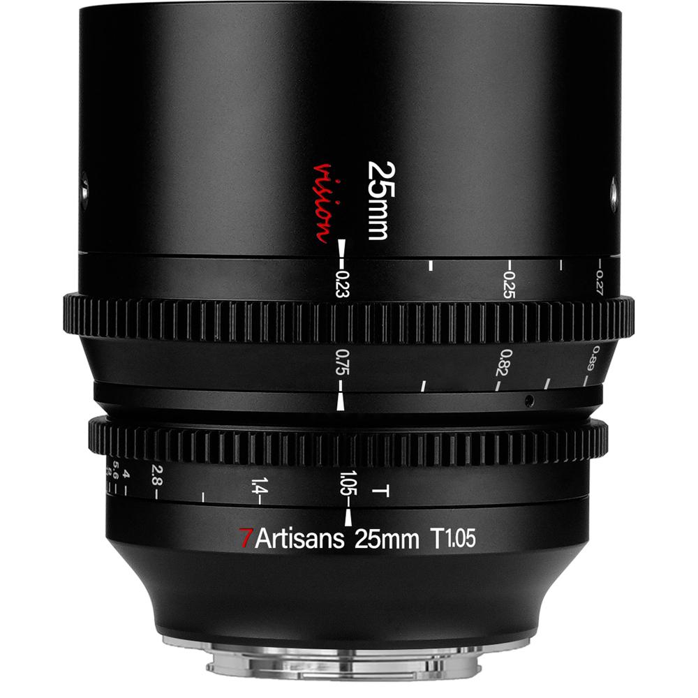 7Artisans Lente Cine 25mm T1.05 para FUJIFILM X - Apertura T1.05 a T16, Diámetro Frontal