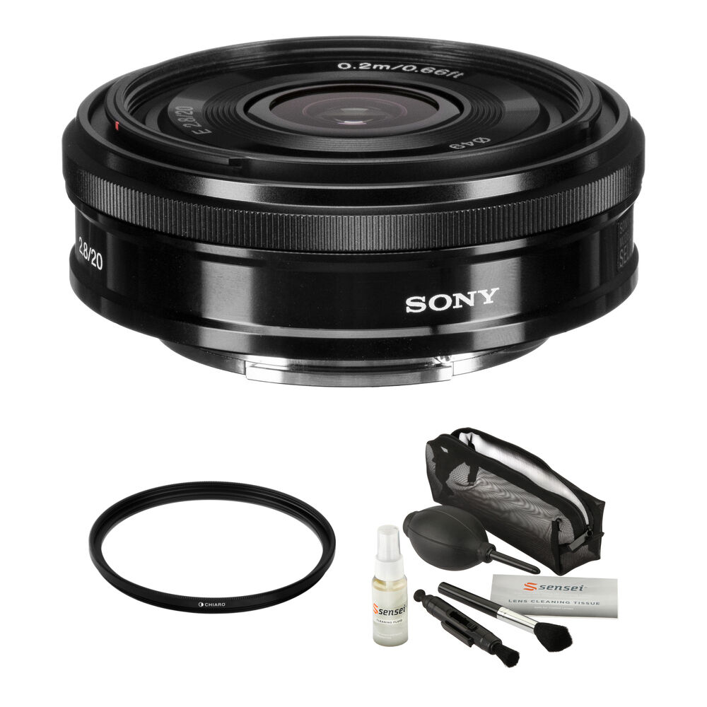Sony E 20mm f/2.8 Lente Gran Angular con Filtro UV 49mm