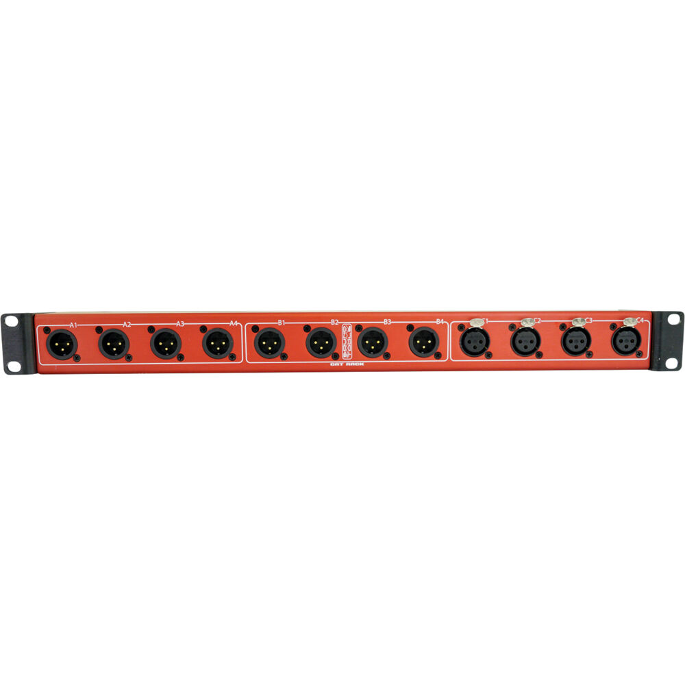 SoundTools CAT Rack 8-Male / 4-Female Audio over Cat 5 - 12 Canales, Anodizado, Soporta Ph