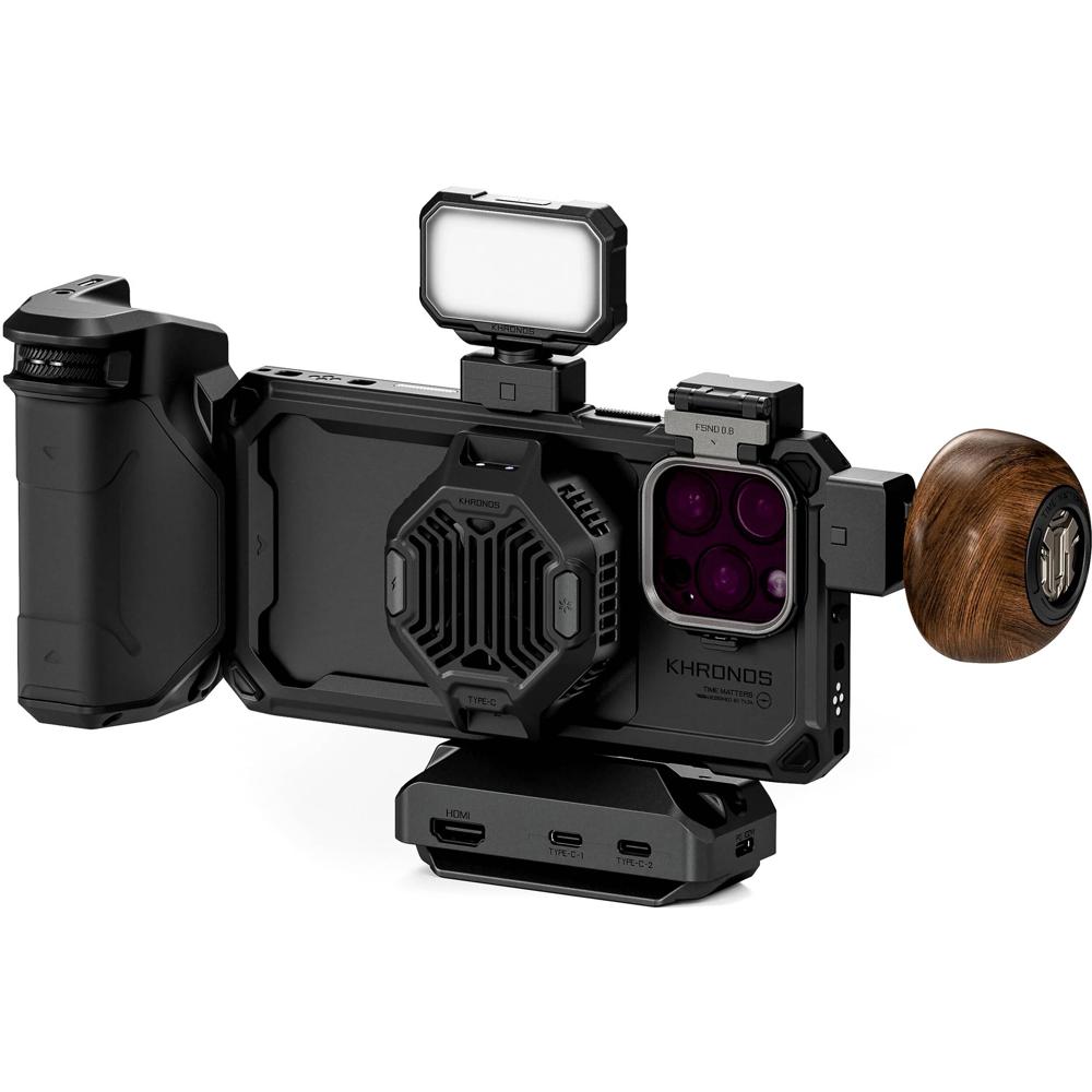 Tilta Khronos Kit Ultimate para iPhone 16 Pro Max - Accesorios de video, Filtros ND, Luz L