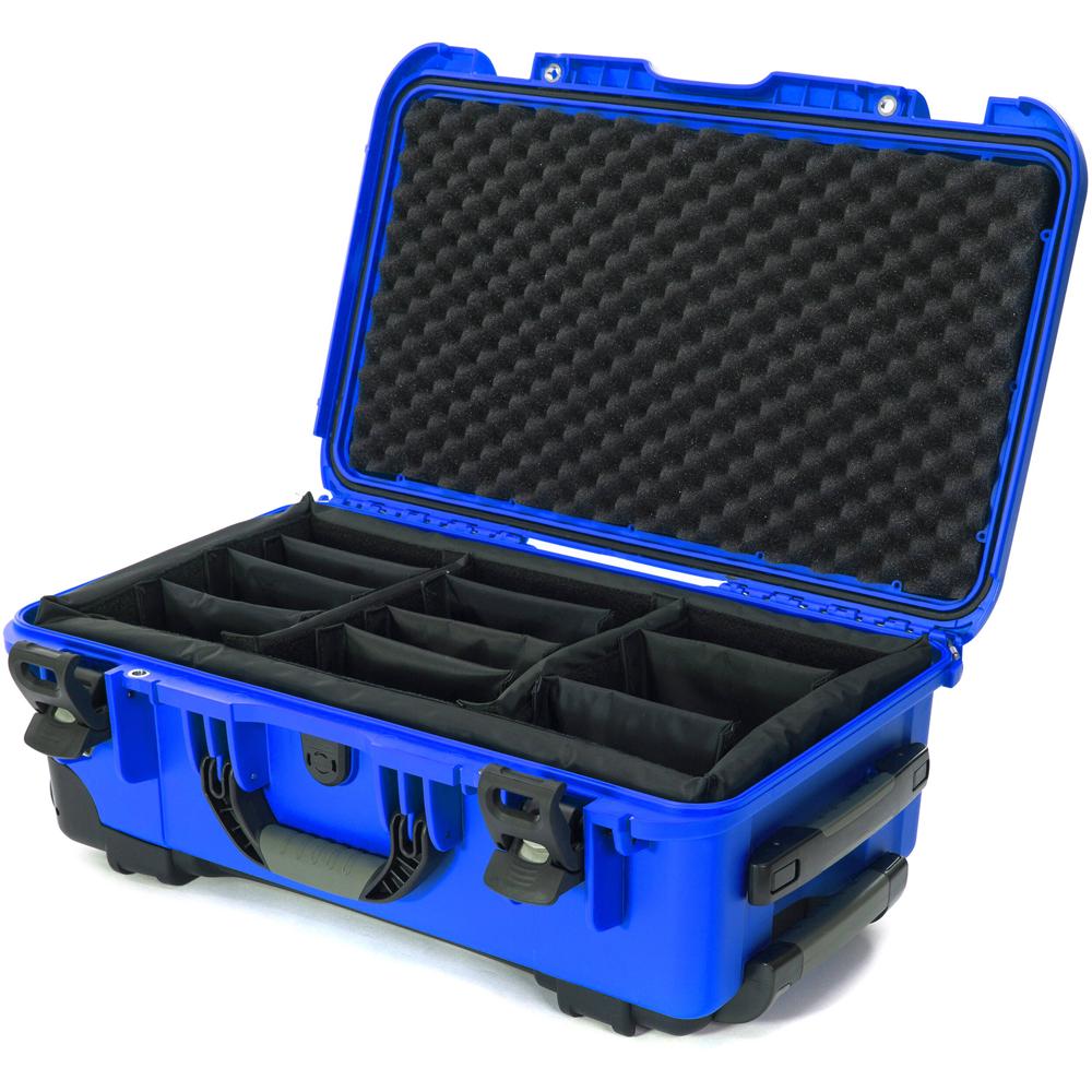 Nanuk 935 Maletín Duro con Ruedas y Divisores Acolchados Azul 28.5L