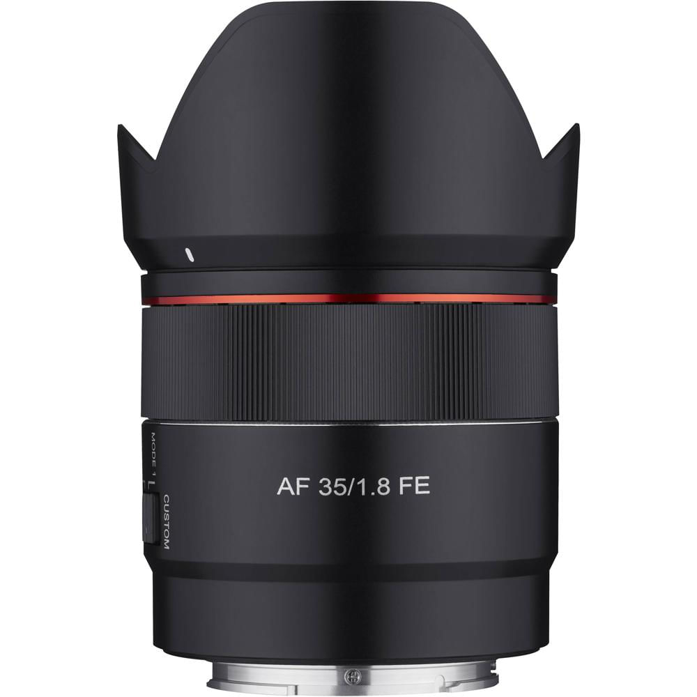 Rokinon AF 35mm f/1.8 FE - Lente E-Mount para Sony, Apertura f/1.8, Elementos Asféricos y