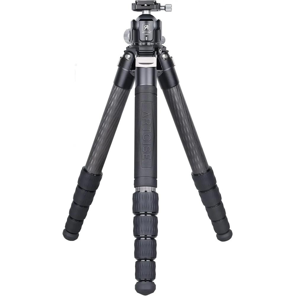 ARTCISE Tripode Compacto de Carbono CS901C con Cabezal de Perfil Bajo y Brazo Mágico - Ca
