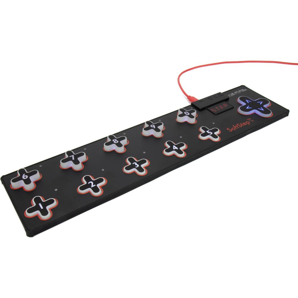 Muse Controlador MIDI de Pie SoftStep3 - 11 Pedales Sensibles a la Presión, Conexión TRS