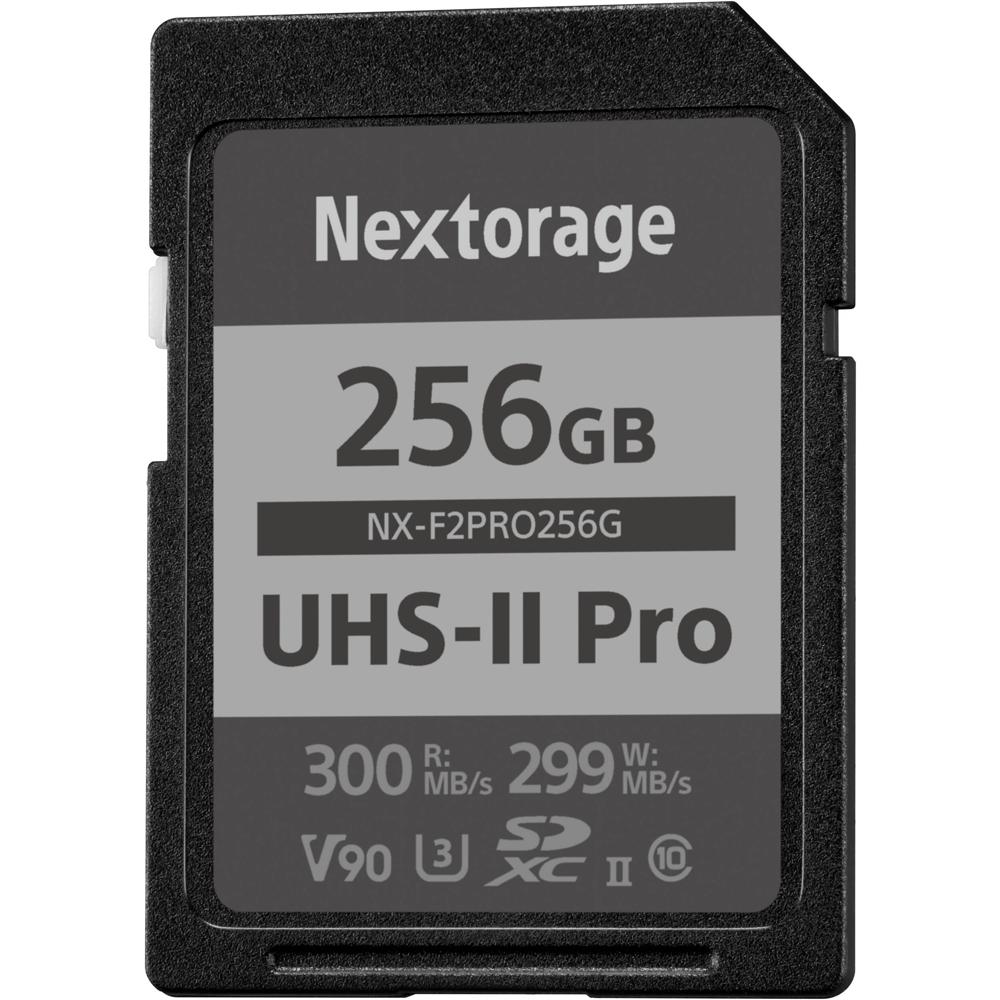 Nextorage Tarjeta de Memoria SDXC UHS-II NX-F2PRO 256GB - Velocidades de Lectura 300 MB/s