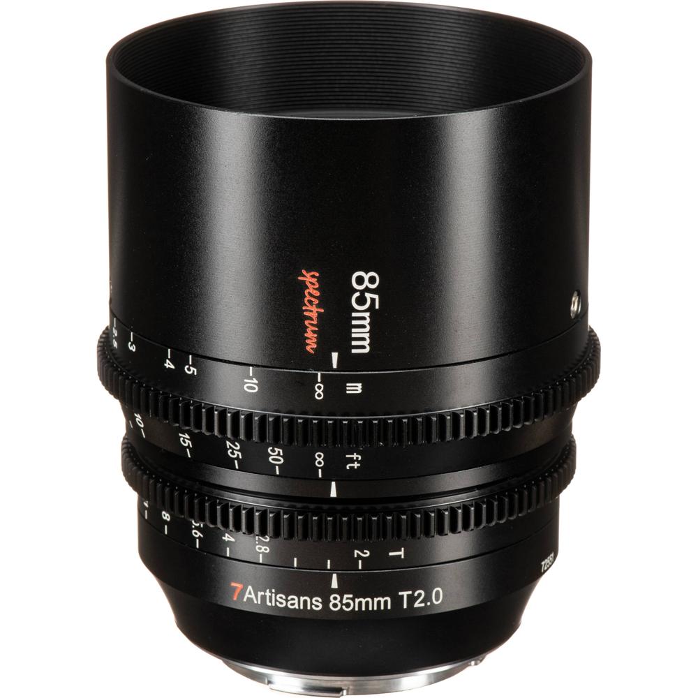 7Artisans L Mount 85mm T2.0 Spectrum Prime Cine Lens - Apertura T2, 28.4° Ángulo de Vist