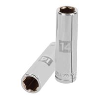 Dado largo de 14 mm 6 puntas cuadro 1 2pulg Truper