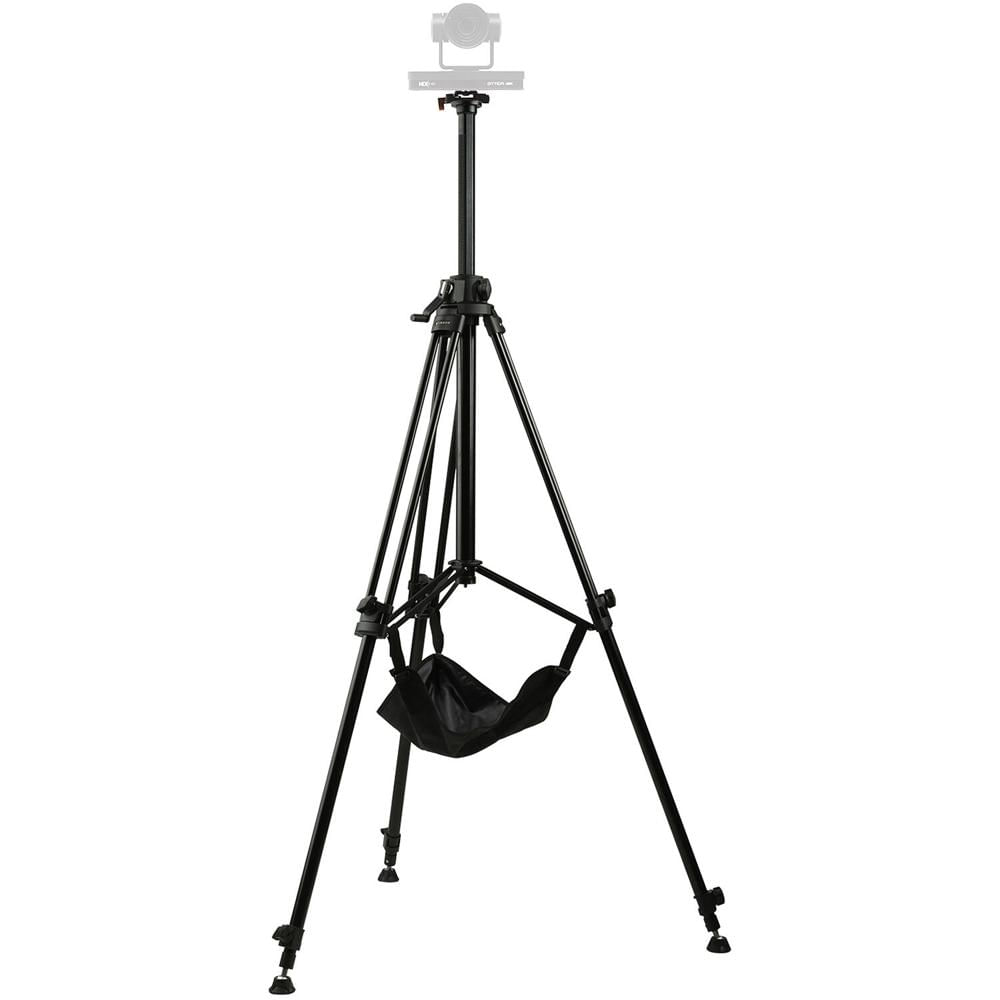 E-Image Trípode de Aluminio GA230-PTZ con Columna Central Elevable y Placa QR para Cámar