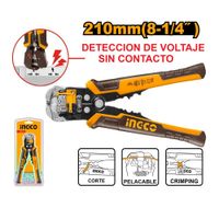 Alicate Pelacable Automático con Detector de Voltaje INGCO HWSP102429