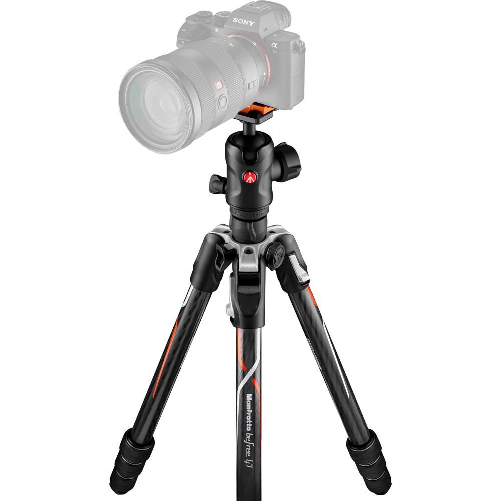Manfrotto Tripode Befree GT Carbono con Cabezal de Bola 496 para Cámaras Sony a Series -