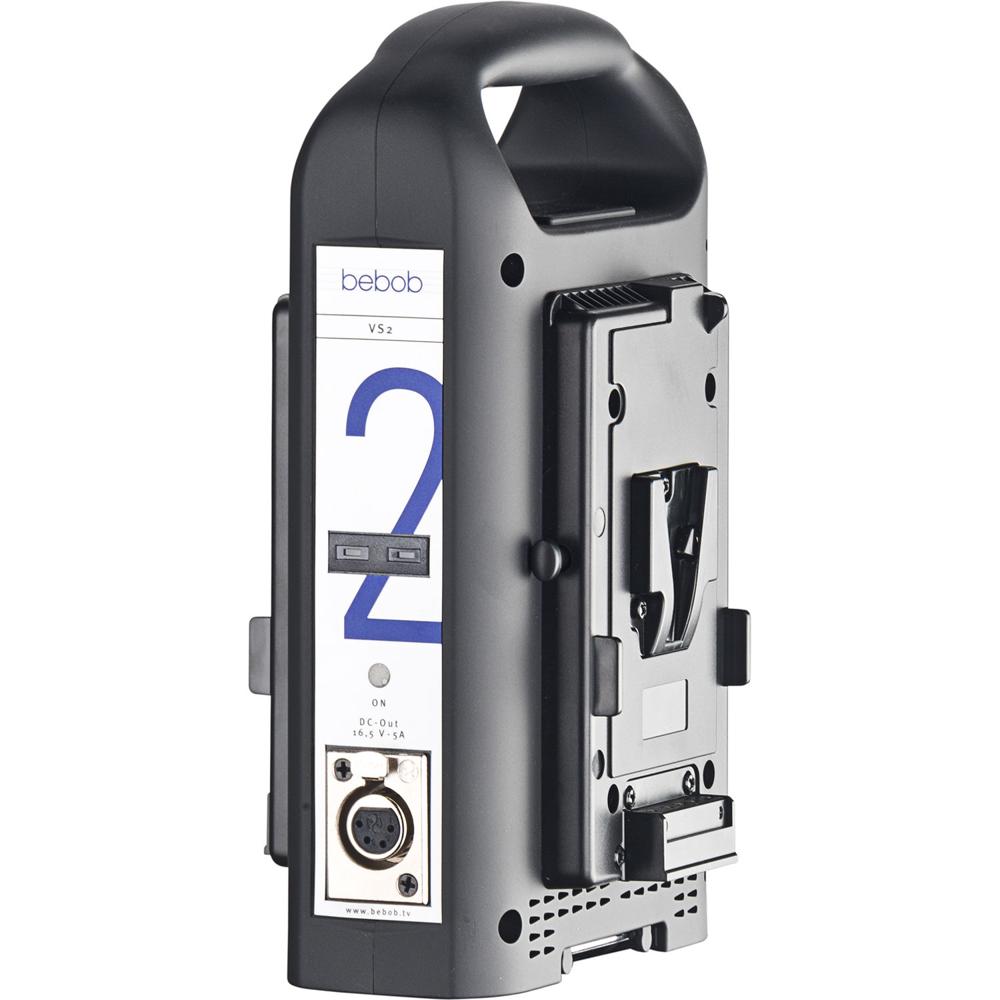 bebob Cargador Simultáneo de 2 Canales V-Mount - Cargador de 1 Bahía para 2 Baterías, Q