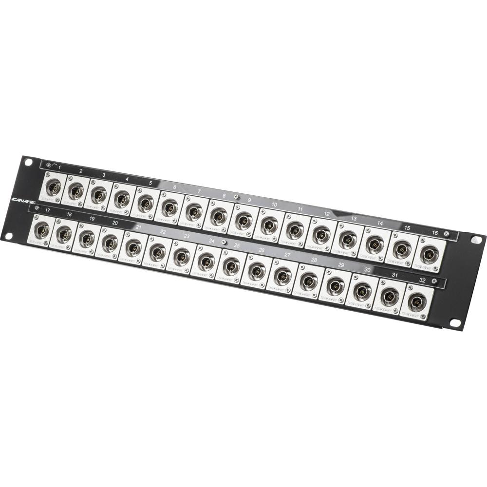 Canare 322U-BJRUK Panel Flush-Mount 12G A/V BNC con 32 Conectores