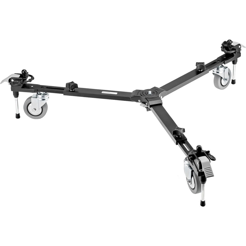 Manfrotto Dolly para Trípode Variable-Spread VR - Soporta hasta 10 kg, Base Ajustable de