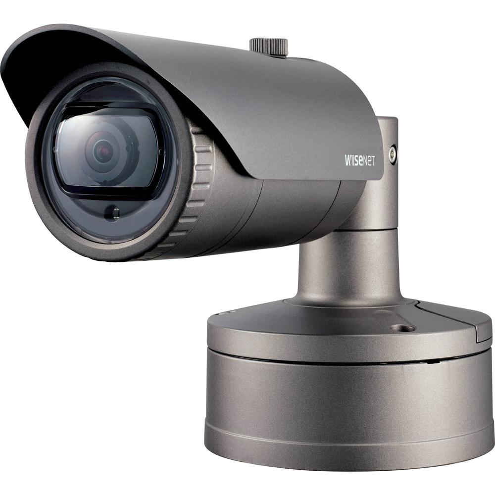 Hanwha Vision Cámara de Red Bullet 2MP WiseNet X Serie con Lente Fija de 2.4mm y Visión