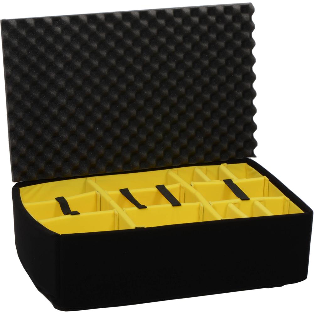Pelican Set de Divisores Acolchados para Estuches 1650 - Interior Nylex Ajustable, Color N