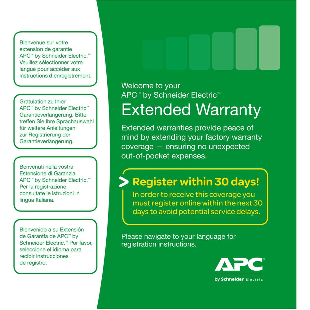 APC Service Pack Warranty Extension 3 Años - Cobertura Adicional para UPS