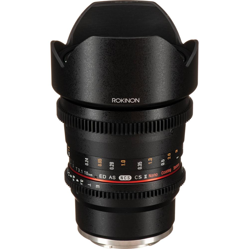 Rokinon 10mm T3.1 Cine DS Lens Sony E Mount APS-C - Lente Asférica Híbrida con Escalas D