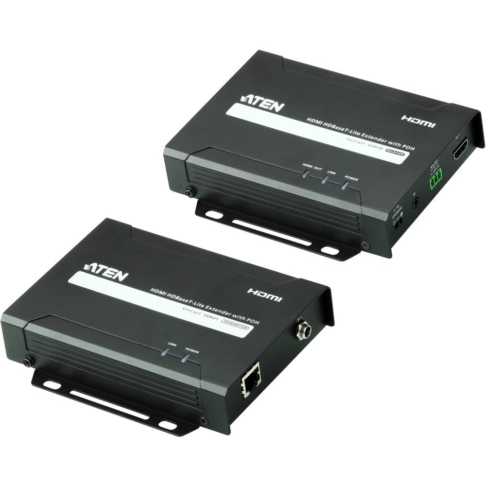 ATEN Extensor HDMI HDBaseT-Lite VE802 con POH, 4K, RS-232, IR, Rack-montable