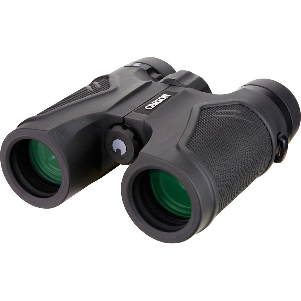 Carson Binoculares 8x32 TD-832ED - Prismos BAK4, Lentes Multicapa, Impermeables y Antivaho