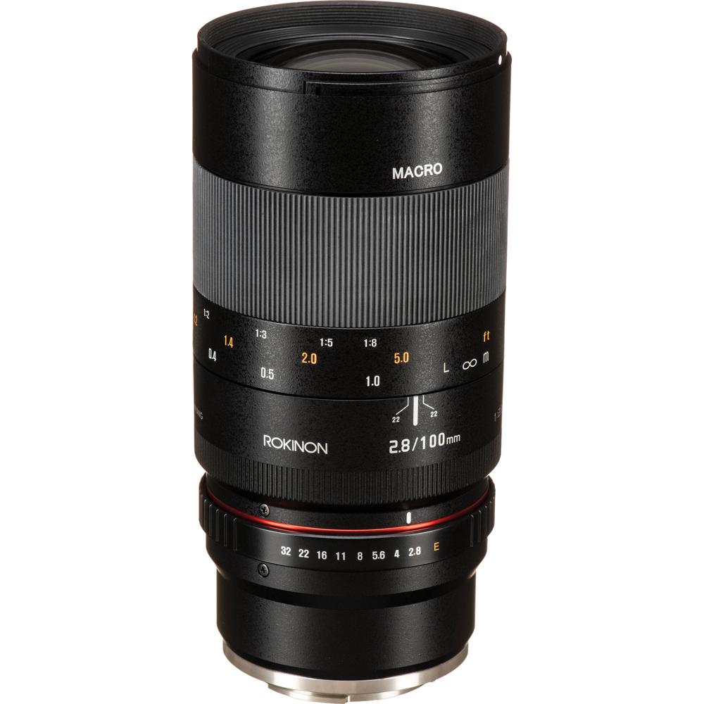 Rokinon 100mm f/2.8 Macro Lens Sony E - 1:1 Magnificación, Enfoque Manual, Ultra Multi-Co