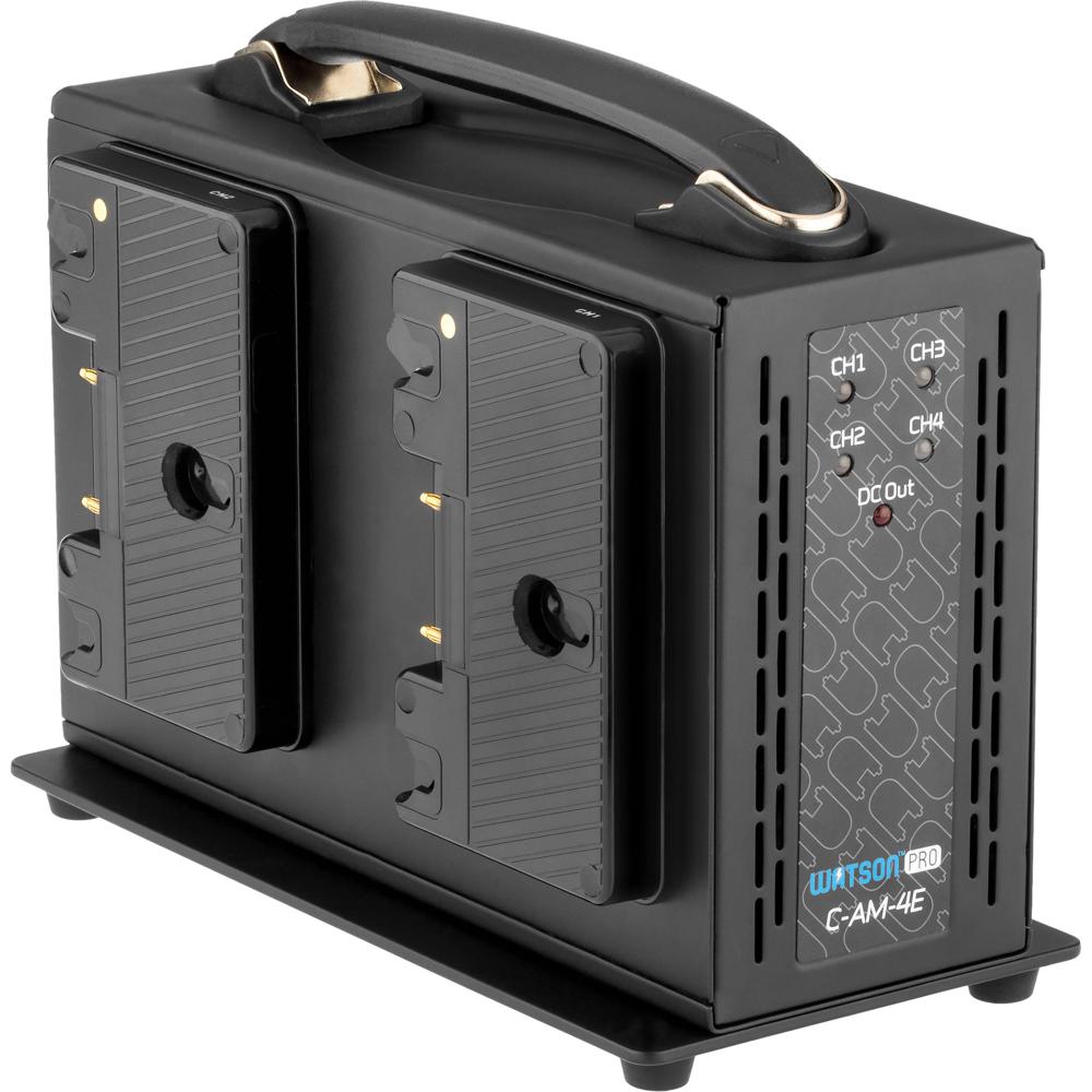 Watson Pro Cargador Cuádruple Li-Ion Modelo Gold Mount - Carga Simultánea 2.5A por Canal