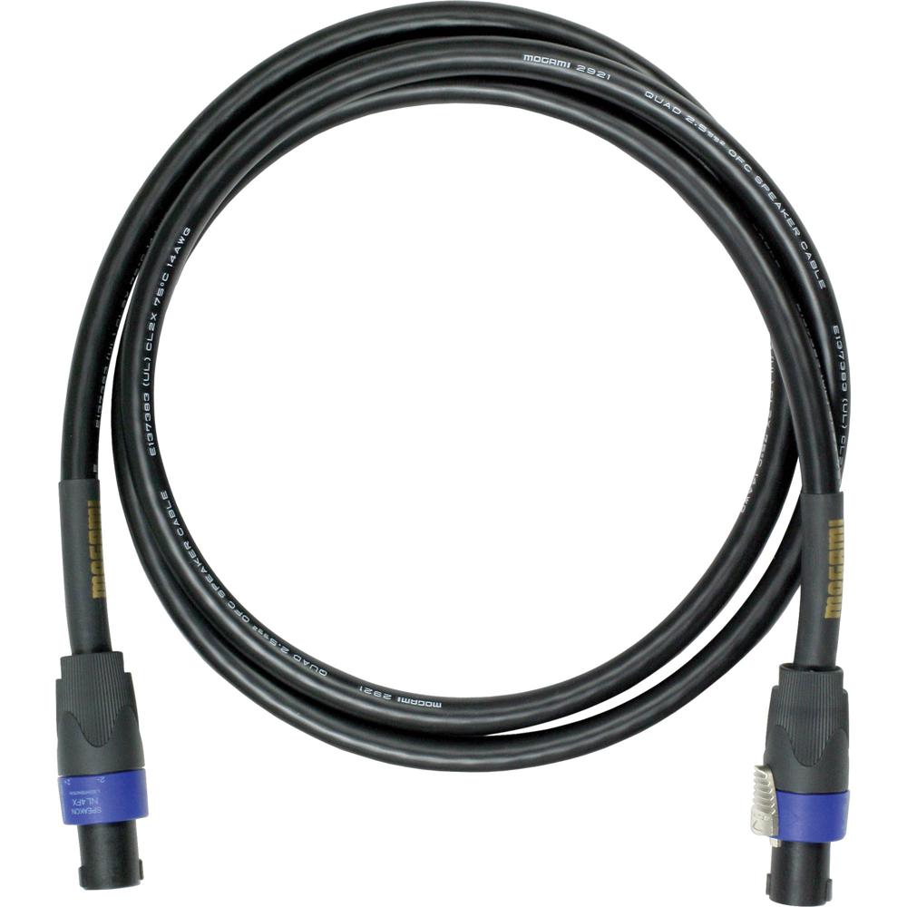 Mogami Cable de Altavoz SO SpeakON a SpeakON Quad 20' 14 AWG con Conectores Robust