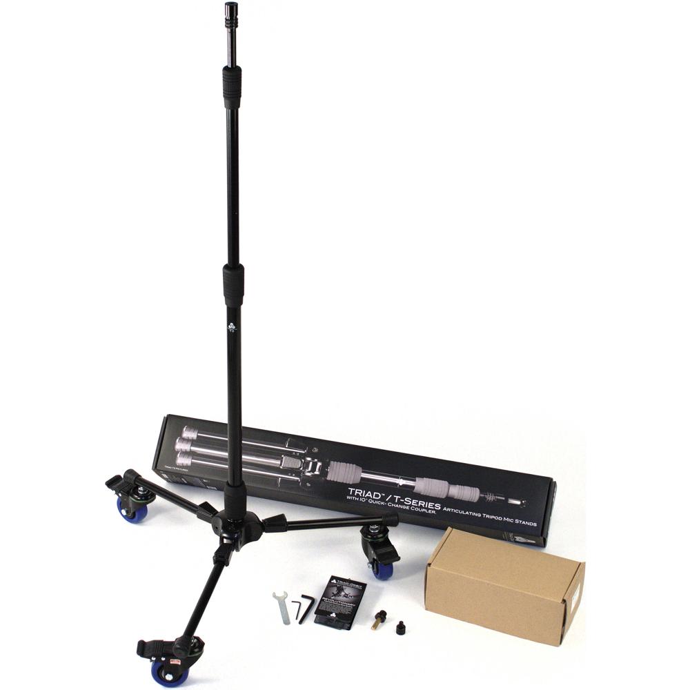 Triad-Orbit T3C Soporte de Tripié Alto con Ruedas, Altura Ajustable de 32.5 a 78.5""