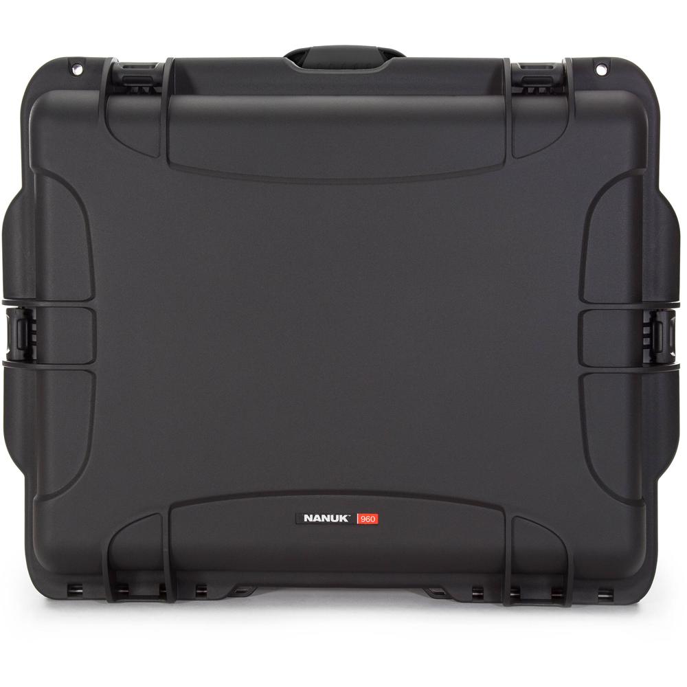 Nanuk 960 Funda Dura con Ruedas Negra 79L - Resina NK-7, IP67 a Prueba de Agua, 4 Cierres