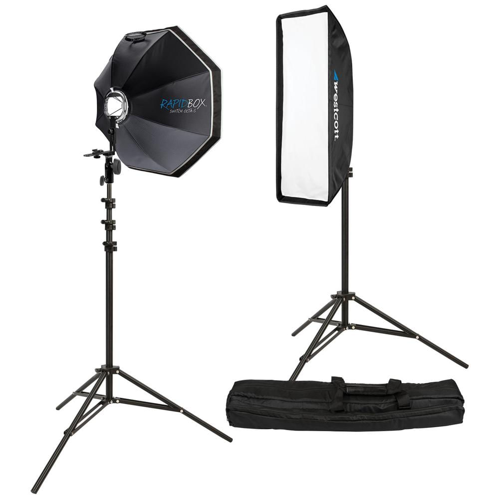 Westcott Kit de Iluminación Rapid Box Switch 2 Luces Speedlite con Octa de 26"" y Switch d