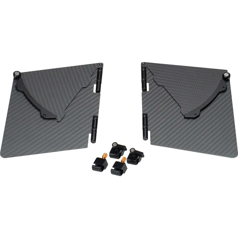Bright Tangerine Side Flags para Matte Boxes Viv y Misfit - Carbono, Alas Laterales Variab