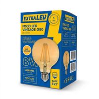 Foco LED Bola G80 Vintage 8W E27 Luz Cálida EXTRALED