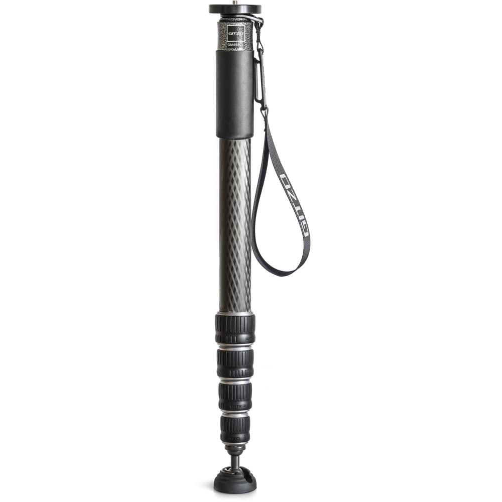 Gitzo Monopod GM4552L Carbon Fiber 5 Secciones 77.2 lb Capacidad de Carga 74.8"" Altura Má