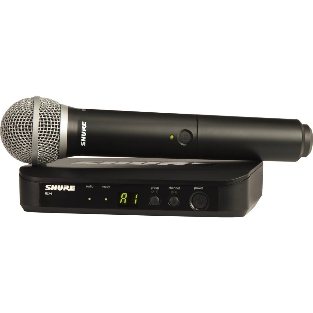 Shure BLX24 PG58 Sistema Inalámbrico de Micrófono de Mano con Cápsula PG58 (H9: 512 a 5