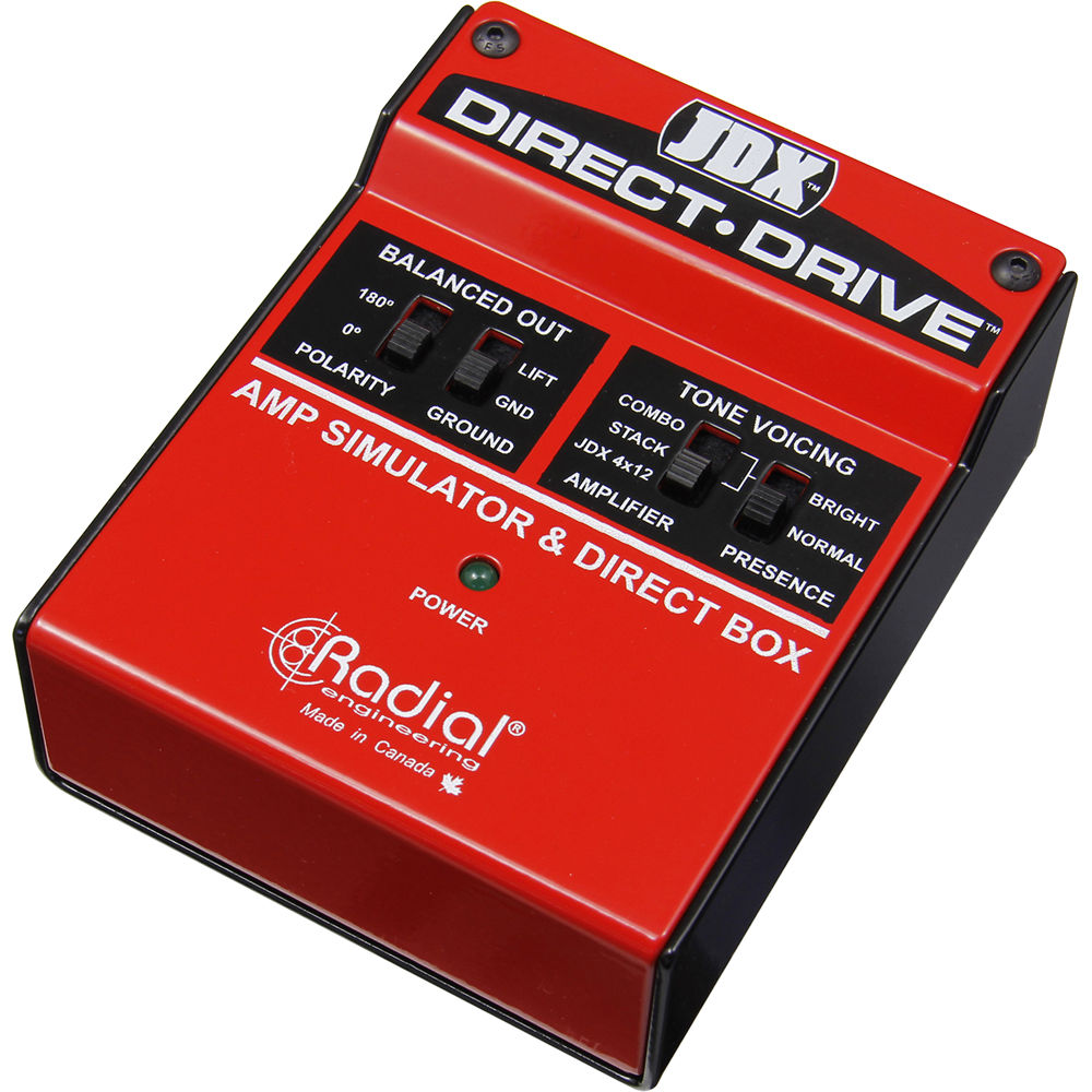 Radial Engineering JDX Direct Drive Amp Simulator y DI Box - Simulador de amplificador y c