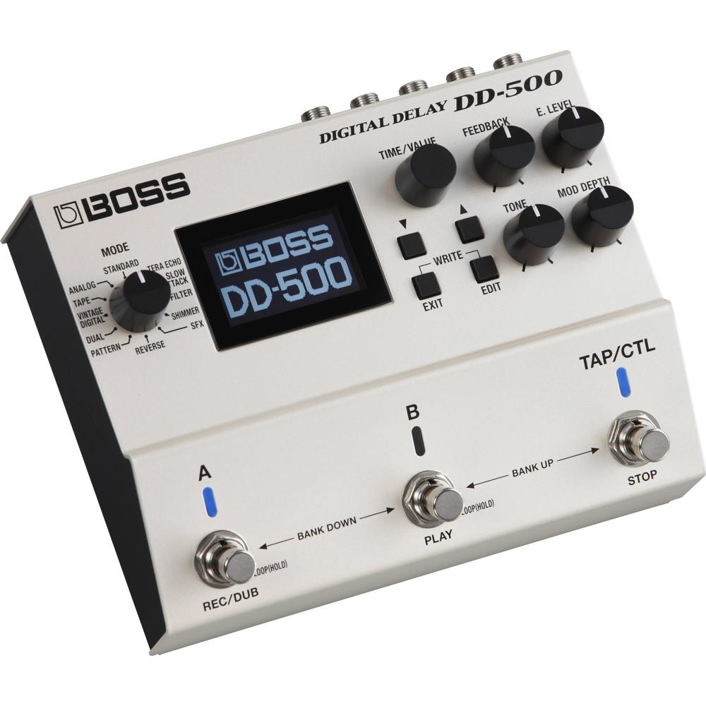 BOSS Pedal de Delay Digital DD-500 - Procesamiento de Audio 32-Bit/96 kHz, 12 Modos de Del