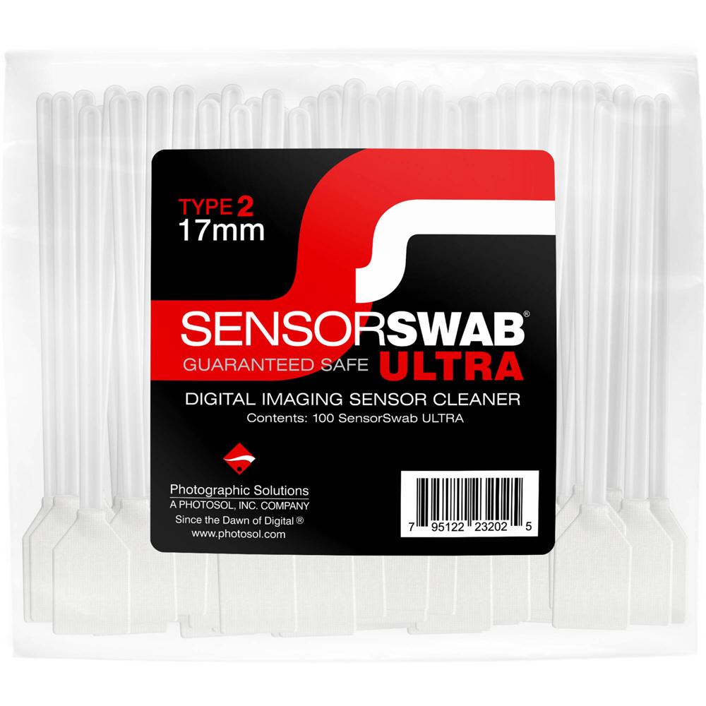Photographic Solutions Type 2 Sensor Swab Ultra 100-Pack 17mm para Sensores DX o APS-C