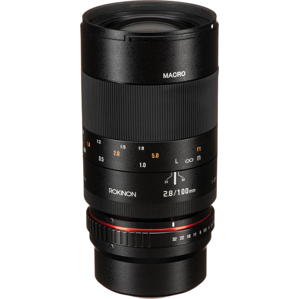 Rokinon 100mm f/2.8 Macro Lens Micro Four Thirds - 1:1 Magnificación, Enfoque Interno, Ul