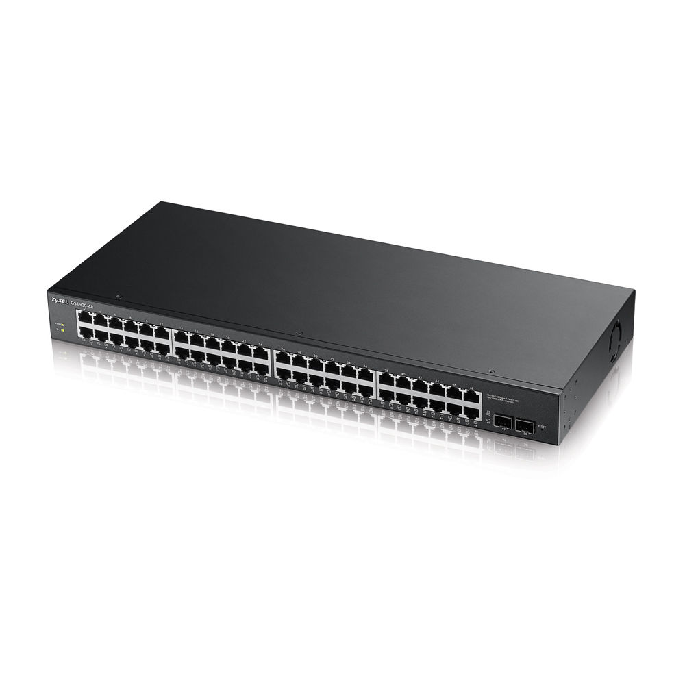 ZyXEL Switch de Red Gestionado GS1900-48 con 48 Puertos Gigabit y 2 Puertos SFP, Capacidad
