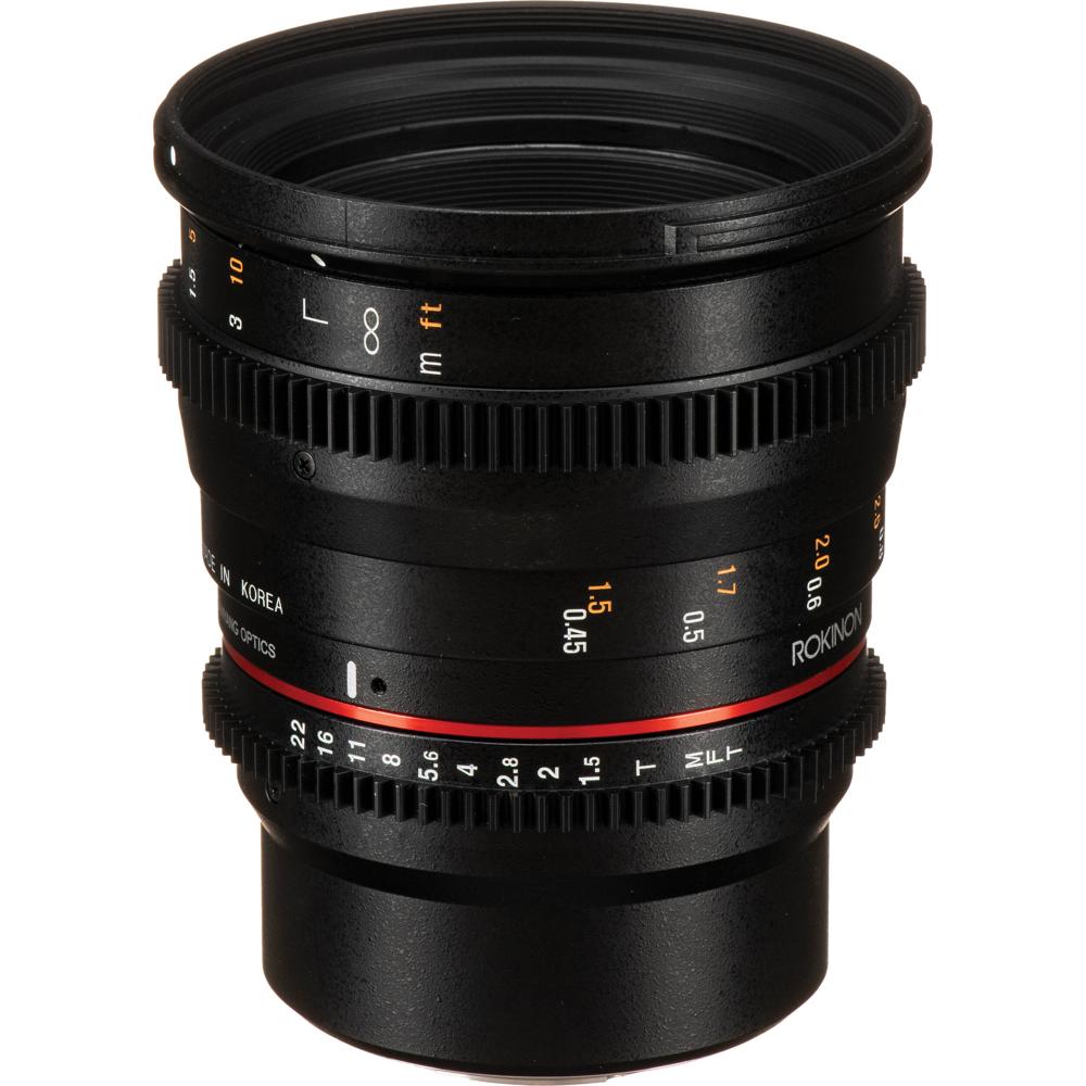 Rokinon 50mm T1.5 AS UMC Cine DS Lens - Montura Micro Cuatro Tercios, Apertura T1.5, Enfoq