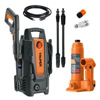 hidrolavadora 1500PSI y Gata Tipo Botella 2 Toneladas Truper 102095-14810