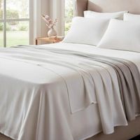 Juego de sabanas  algodón pima interiotex  180 hilos King color  Blanco