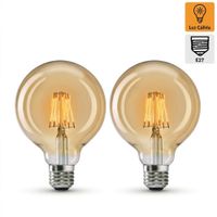 Pack x2 Foco LED G95 Bola G95 Vintage 8W E27 Luz Cálida EXTRALED