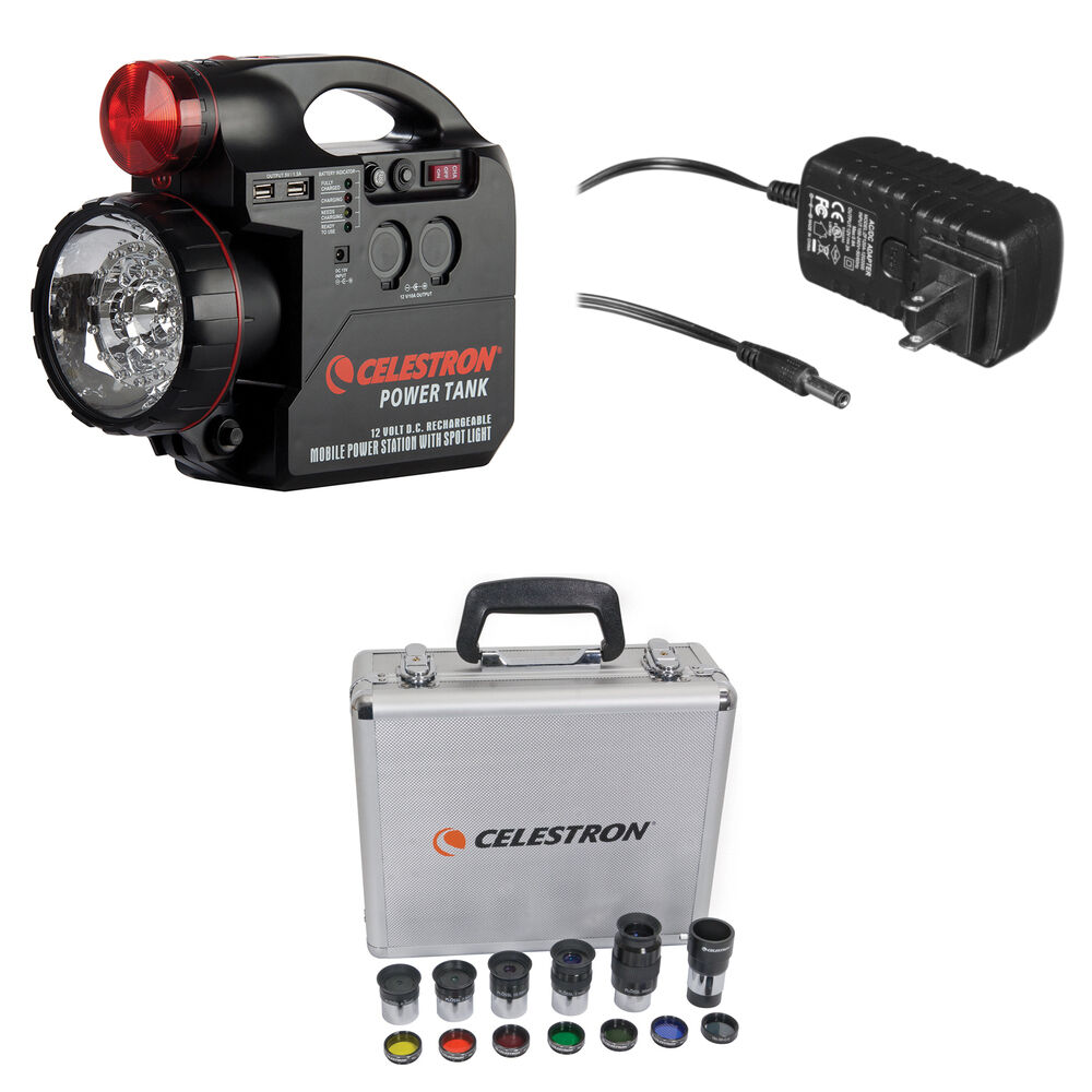 Celestron Kit de Accesorios y Alimentación para Telescopio 1.25"" - Incluye Power Tank, 5