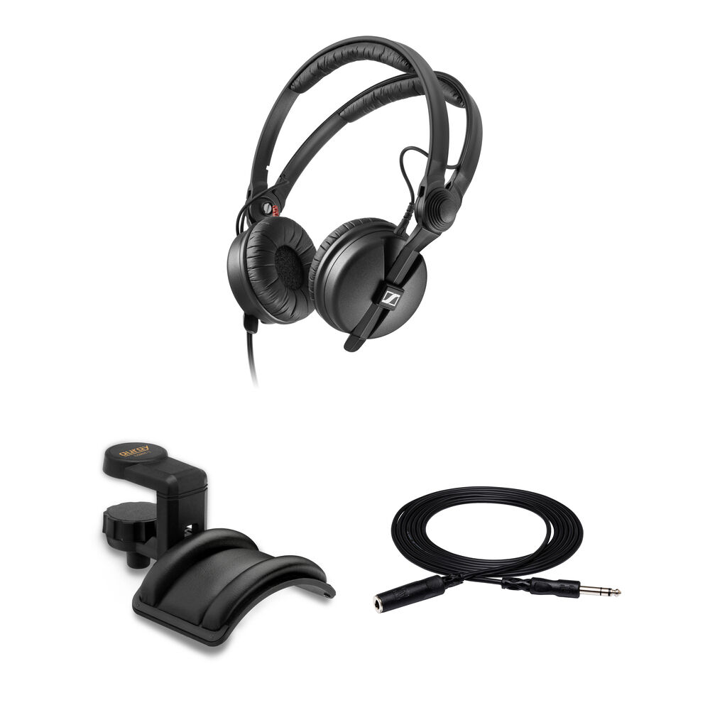 Sennheiser HD 25 Auriculares Monitores Profesionales con Soporte y Cable de Extensión