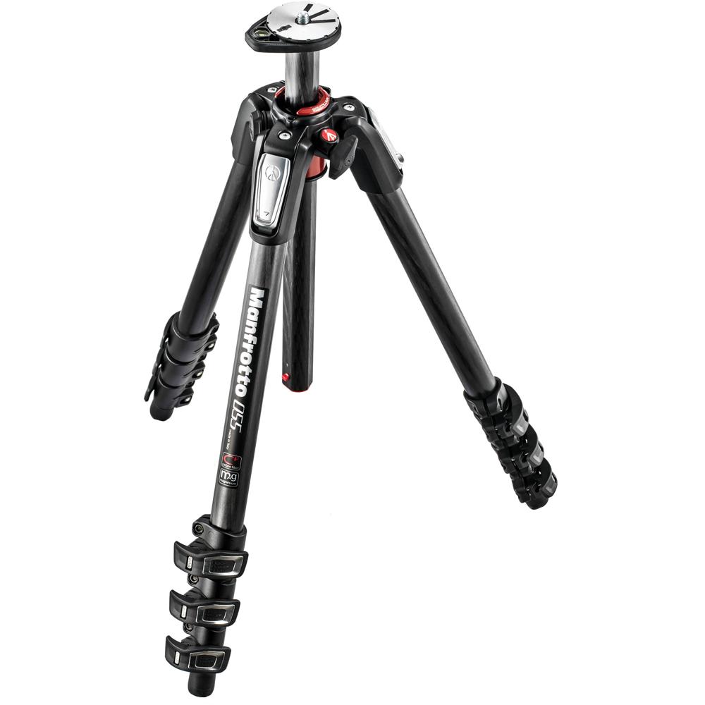 Manfrotto Trípode de Carbono MT055CXPRO4 - Capacidad de Carga 44 lb, Altura Máxima 67""