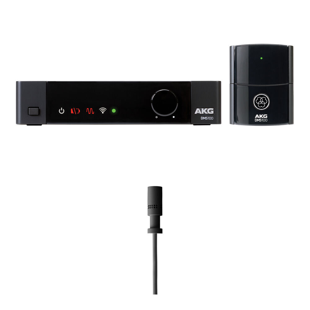 AKG DMS100 Sistema Inalámbrico Digital para Instrumentos con Micrófono Lavalier Cardioid