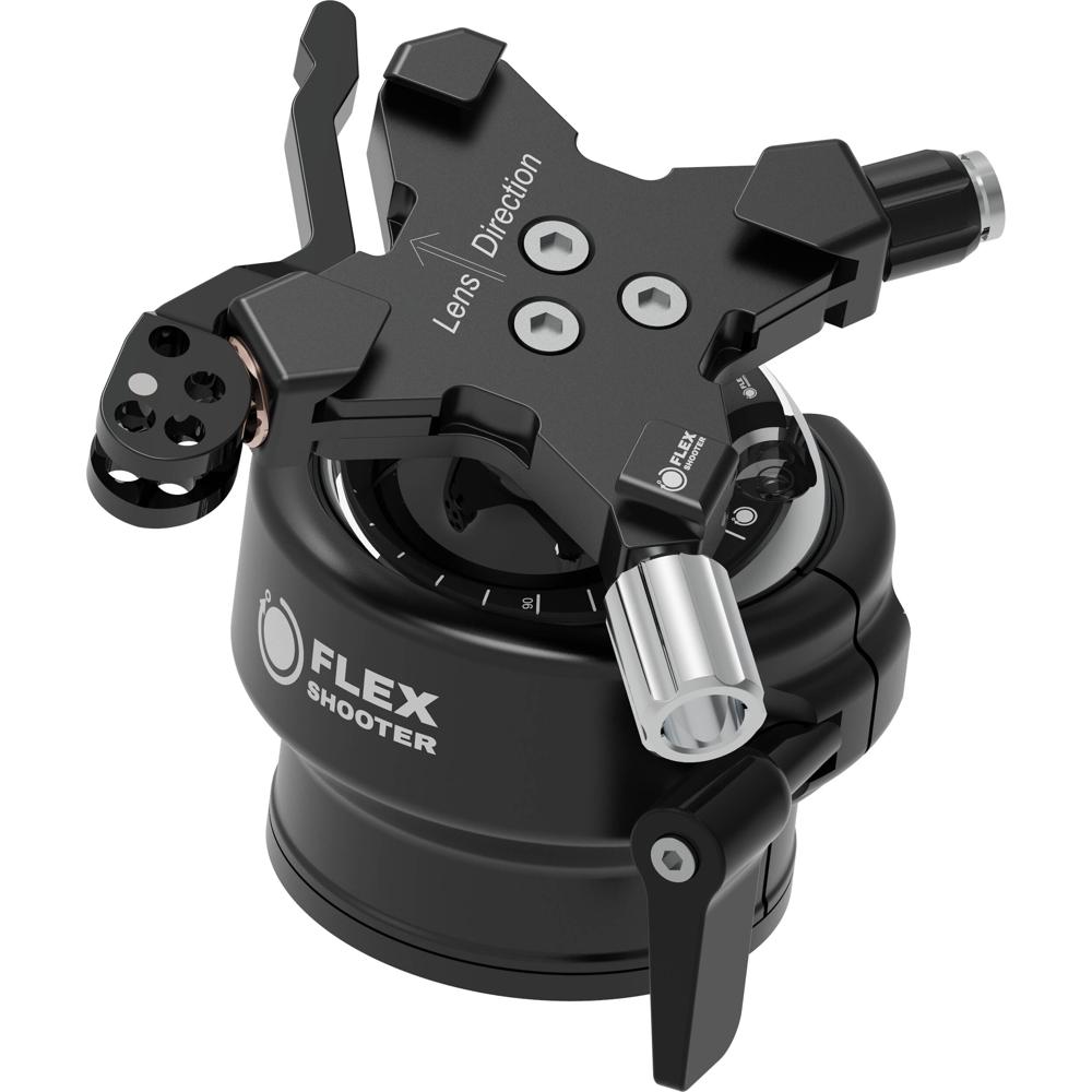 FlexShooter Cabezal de Bola Pro con Receptor Arca-Type (Negro y Plata) - Capacidad de Carg